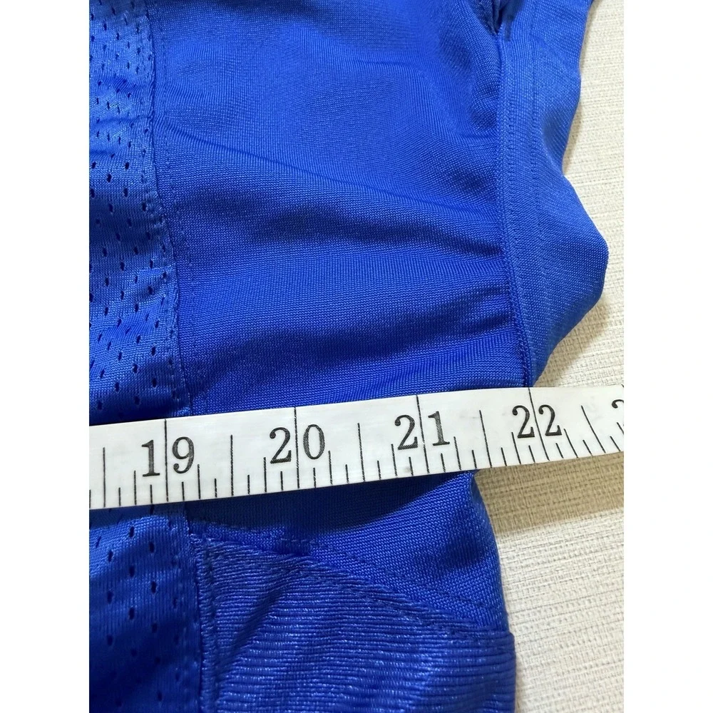 Nike Football Jersey Shirt Mens Large Blue Mesh Practice V Neck Top 659179